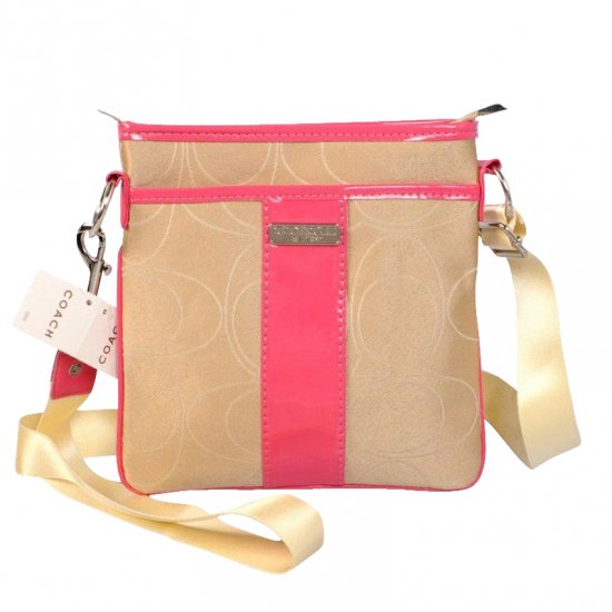 Coach Swingpack In Signature Small Khaki Crossbody Bags CFU | Women